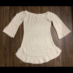 Olivaceous Wool Cotton Dress